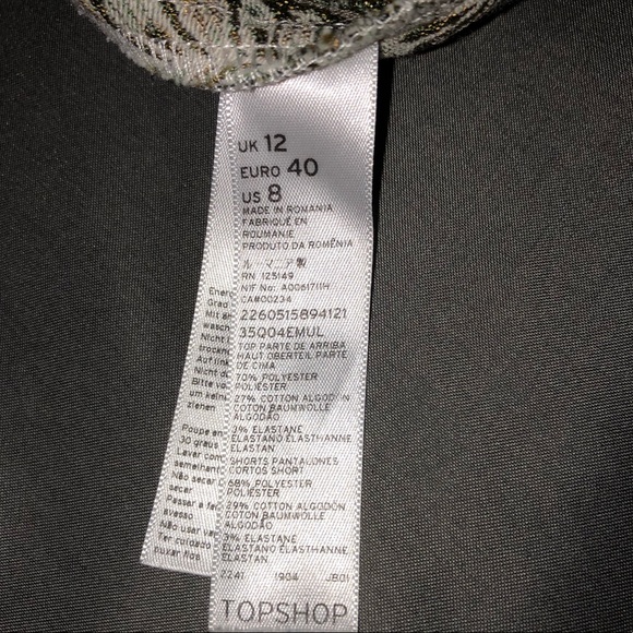 🍃TOPSHOP two type pattern Romper.🍃 - Picture 4 of 4